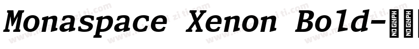 Monaspace Xenon Bold字体转换